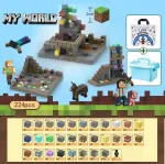 Магнітний конструктор Майнкрафт для дітей, 224 магнітні блоки Minecraft - Зображення 2