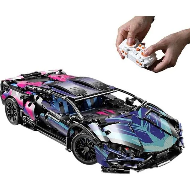 6567029630_-konstruktor-lamborghini ️ Конструктор «Lamborghini Cyberpunk» – 1314 деталей, маштаб 1:14, радіокерування - Зображення 1
