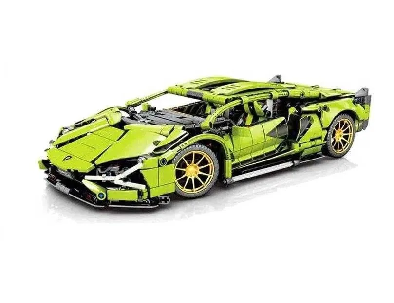 6567066514_-konstruktor-lamborghini ️ Конструктор «Lamborghini Green» – 1094 деталей, 1:14, радіокерування, підсвітка автомобіля - Зображення 1