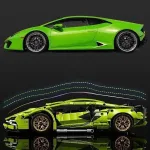 ️ Конструктор «Lamborghini Green» – 1094 деталей, 1:14, радіокерування, підсвітка автомобіля - Зображення 5