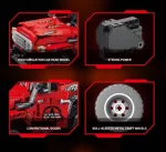 Конструктор "Red Off-Road J40" – 910 деталей, 1:14, стильний позашляховик - Зображення 6