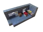 Магнітний конструктор Minecraft  80 деталей Кам'яний дім 3 фігурки - Зображення 4