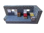 Магнітний конструктор Minecraft  80 деталей Кам'яний дім 3 фігурки - Зображення 7