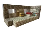 Магнітний конструктор Minecraft  80 деталей Дерев'яний дім 3 фігурки - Зображення 6