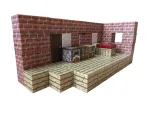 Магнітний конструктор Minecraft  80 деталей Чегляний дім 3 фігурки