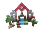 Магнітний конструктор Minecraft  100 деталей Гірський струмок 3 фігурки Майнкрафт - Зображення 6