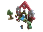 Магнітний конструктор Minecraft  100 деталей Гірський струмок 3 фігурки Майнкрафт - Зображення 3