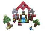 Магнітний конструктор Minecraft  100 деталей Гірський струмок 3 фігурки Майнкрафт - Зображення 7