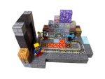 Магнітний конструктор Minecraft  100 деталей Портал у скелі 3 фігурки Майнкрафт - Зображення 3