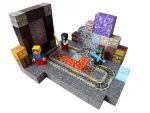 Магнітний конструктор Minecraft  100 деталей Портал у скелі 3 фігурки Майнкрафт - Зображення 4