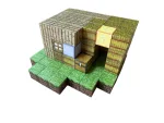 Магнітний конструктор Minecraft  100 деталей Ранчо Дім 3 фігурки Майнкрафт - Зображення 5