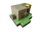 Магнітний конструктор Minecraft  100 деталей Ранчо Дім 3 фігурки Майнкрафт - Зображення 7