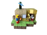 Магнітний конструктор Minecraft  100 деталей Ранчо Дім 3 фігурки Майнкрафт - Зображення 3