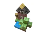 Магнітний конструктор Minecraft  48 деталей Маленький Дім 1 фігурка Майнкрафт - Зображення 3