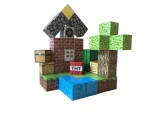 Магнітний конструктор Minecraft  48 деталей Маленький Дім 1 фігурка Майнкрафт - Зображення 5