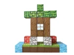 Магнітний конструктор Minecraft  48 деталей Дім біля струмка 1 фігурка Майнкрафт - Зображення 7