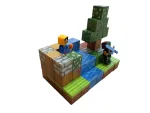 Магнітний конструктор Minecraft  64 деталі Струмок 2 фігурки Майнкрафт - Зображення 3