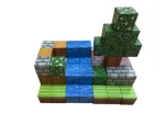 Магнітний конструктор Minecraft  64 деталі Струмок 2 фігурки Майнкрафт - Зображення 6