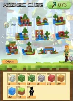 Магнітний конструктор Minecraft  64 деталі Струмок 2 фігурки Майнкрафт - Зображення 2