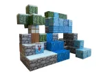 Магнітний конструктор Minecraft  75 деталей Сніжна стіна 2 фігурки Майнкрафт - Зображення 5