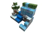Магнітний конструктор Minecraft  75 деталей Сніжна стіна 2 фігурки Майнкрафт - Зображення 4