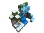 Магнітний конструктор Minecraft  75 деталей Сніжна стіна 2 фігурки Майнкрафт - Зображення 7