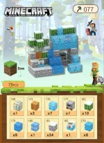 Магнітний конструктор Minecraft  75 деталей Сніжна стіна 2 фігурки Майнкрафт - Зображення 2