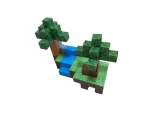 Магнитный конструктор Minecraft 100 деталей Маленький сад 3 фигурки Minecraft — изображение 4
