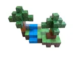Магнитный конструктор Minecraft 100 деталей Маленький сад 3 фигурки Minecraft — изображение 6
