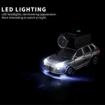 Міні радіокерований Mercedes G-Class 1:64 з FPV камерою, WiFi керуванням і LED підсвіткою — сірий «Кубік» - Зображення 4