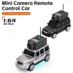 Радіокерований Mercedes G-Class 1:64 з HD FPV камерою та LED підсвіткою — чорний стильний «Кубік» - Зображення 4