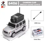 Міні радіокерований Mercedes G-Class 1:64 з FPV камерою, WiFi керуванням і LED підсвіткою — сірий «Кубік» - Зображення 2