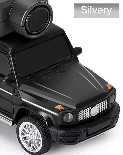 Радіокерований Mercedes G-Class 1:64 з HD FPV камерою та LED підсвіткою — чорний стильний «Кубік» - Зображення 6