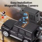 Радіокерований Mercedes G-Class 1:64 з HD FPV камерою та LED підсвіткою — чорний стильний «Кубік» - Зображення 7
