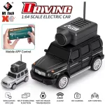 Радіокерований Mercedes G-Class 1:64 з HD FPV камерою та LED підсвіткою — чорний стильний «Кубік» - Зображення 3