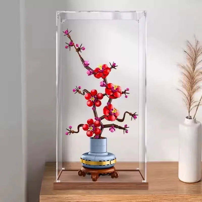 Конструктор “Сливовий цвіт” (Plum Blossom) — 327 деталей, вазон-декор для дому в крафтовій упаковці - Зображення 4