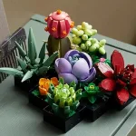 Конструктор в стилі LEGO Botanical "Сукуленти" 771 деталь для стильного рослинного декору дому - Зображення 4