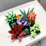 Конструктор в стилі LEGO Botanical "Сукуленти" 771 деталь для стильного рослинного декору дому - Зображення 8