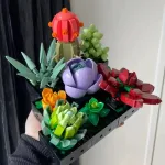 Конструктор в стилі LEGO Botanical "Сукуленти" 771 деталь для стильного рослинного декору дому - Зображення 7