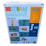 Дерев'яний STEM-конструктор 4 в 1 "Оптика" (8+): Збери та розмалюй Бінокль, Перископ, Камеру-обскура. Навчальний набір.