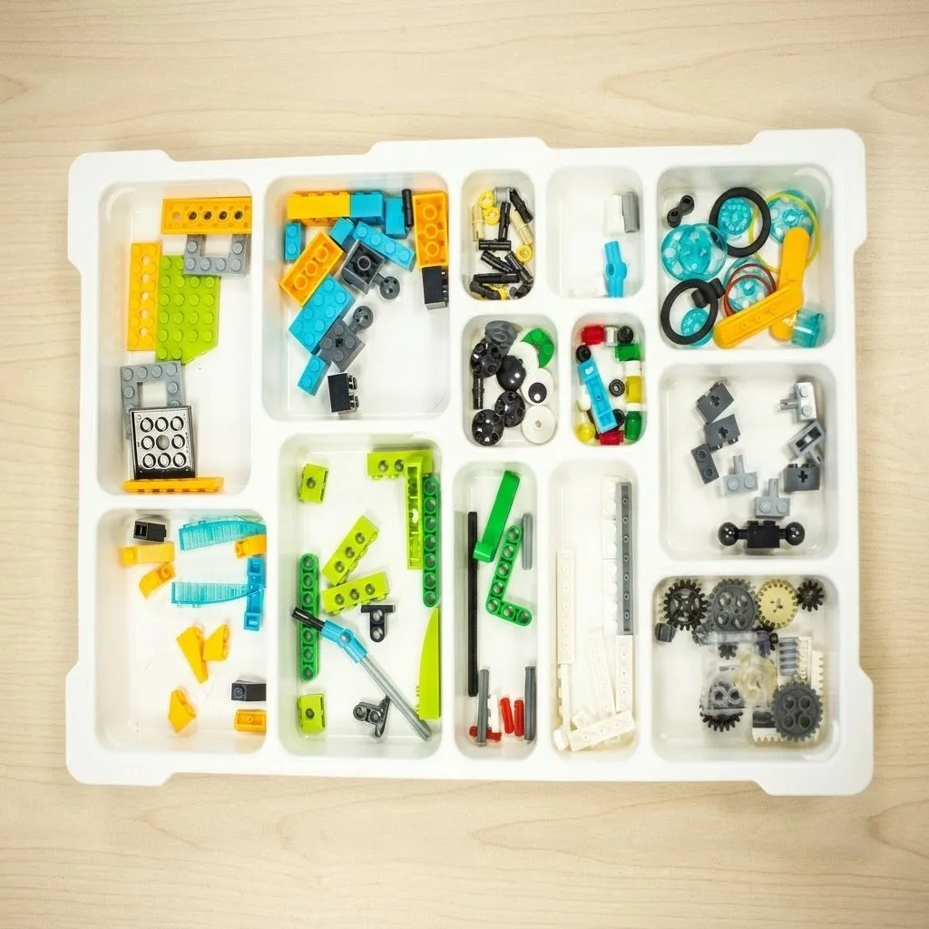 Лоток-органайзер із розподіленими елементами набору WeDo 2.0