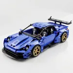 Радіокерований суперкар 1:14 конструктор Cool Blue на білому фоні вигляд зверху збоку