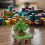 Магнітний конструктор Острів Скай за мотивами Minecraft 64 деталей - Зображення 3