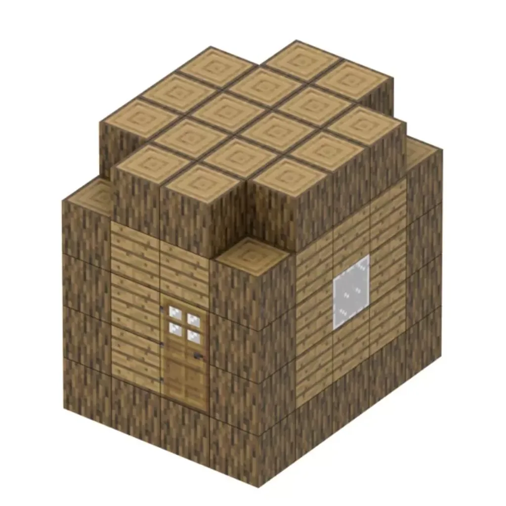 Магнітний конструктор за мотивами Minecraft Лісова хатина (78 деталей) - Зображення 1