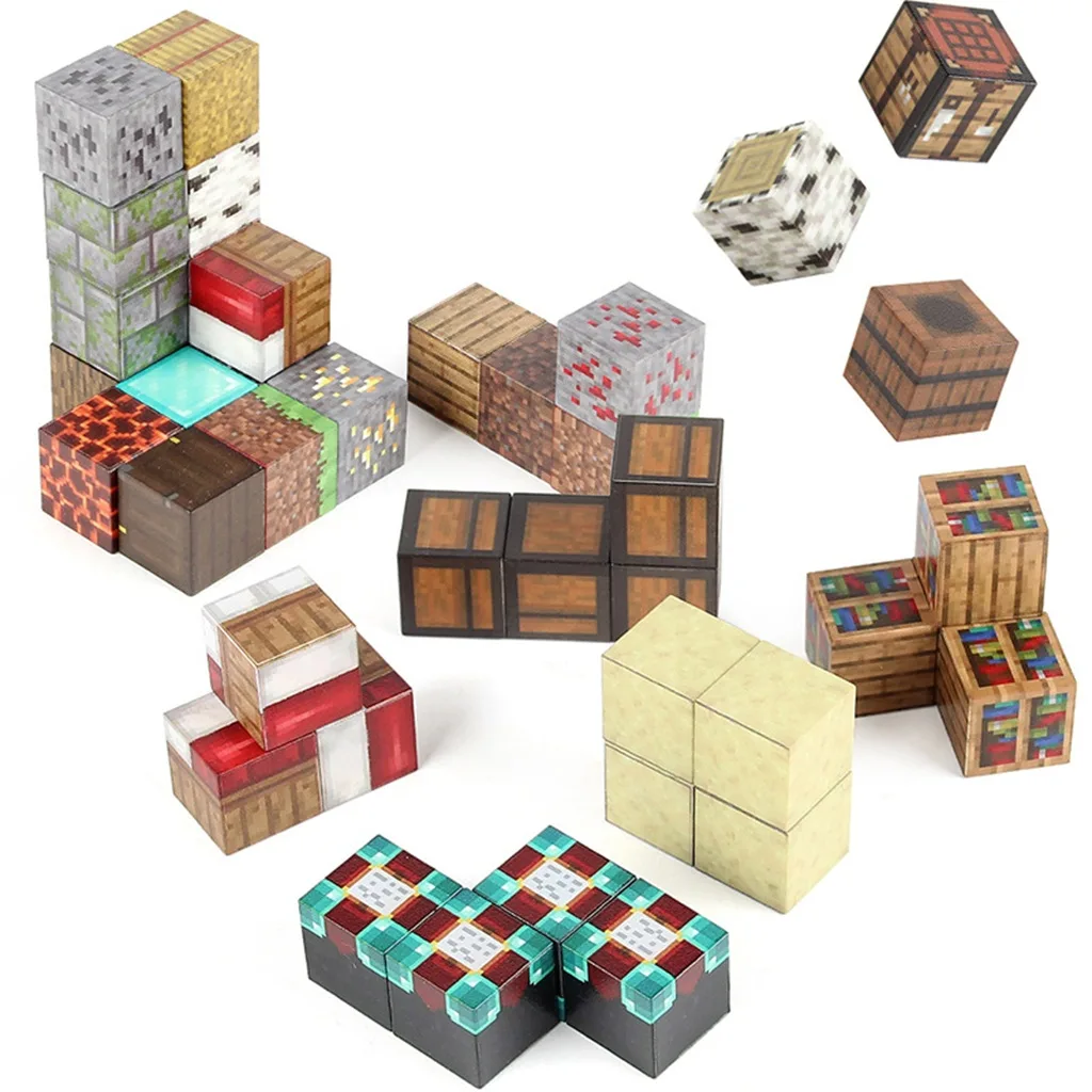 Магнітний конструктор Міні-ліс за мотивами Minecraft 48 деталей - Зображення 3