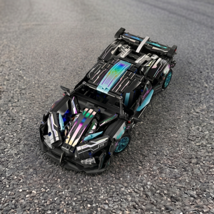 Радіокерована модель Lamborghini Apollo на асфальтовому покритті — вигляд зверху