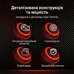 Деталізована конструкція та міцність червоного конструктора Ferrari якісний ABS-пластик та рухомі деталі