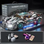 Конструктор Lamborghini Apollo Rainbow Laser на радіокеруванні з підсвіткою та пультом ДУ