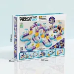 Магнітний конструктор-магістраль Magnetic Track GO з левітаційним потягом та мостом-гойдалкою 126 деталей - Зображення 7