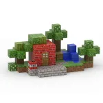 Магнітний конструктор Червоний будинок у саду за мотивами Minecraft 108 деталей